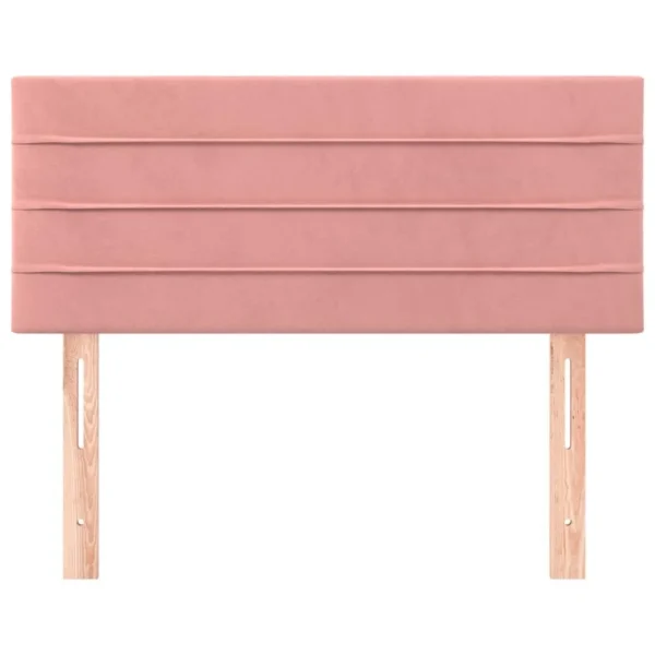 VidaXL Tête De Lit Rose 100x5x78/88 Cm Velours beauté 4