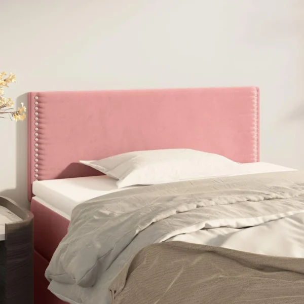VidaXL Tête De Lit Rose 80x5x78/88 Cm Velours a Prix Discount 1