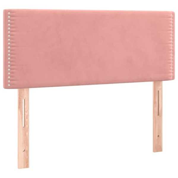VidaXL Tête De Lit Rose 80x5x78/88 Cm Velours a Prix Discount 3