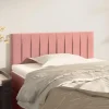 magasin en ligne france VidaXL Tête De Lit Rose 90x5x78/88 Cm Velours 19