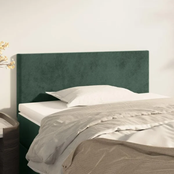 VidaXL Tête De Lit Vert Foncé 80x5x78/88 Cm Velours marque pas cher 1