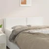 VidaXL Têtes De Lit 2 Pcs Blanc 72x5x78/88 Cm Similicuir shopping pas cher 19