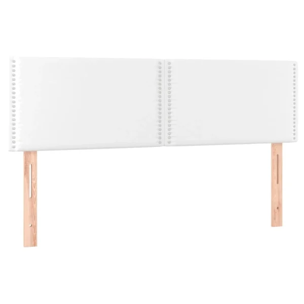 VidaXL Têtes De Lit 2 Pcs Blanc 72x5x78/88 Cm Similicuir shopping pas cher 3