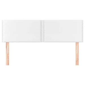 VidaXL Têtes De Lit 2 Pcs Blanc 72x5x78/88 Cm Similicuir shopping pas cher 11
