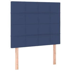 VidaXL Têtes De Lit 2 Pcs Bleu 100x5x78/88 Cm Tissu soldes de Noël 9