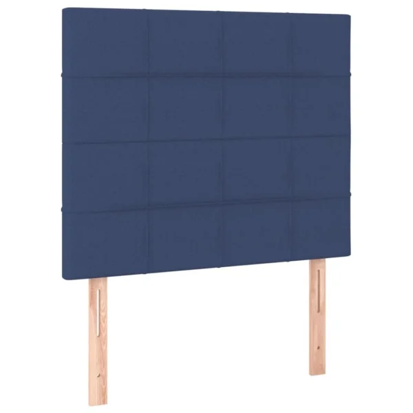 VidaXL Têtes De Lit 2 Pcs Bleu 100x5x78/88 Cm Tissu soldes de Noël 3