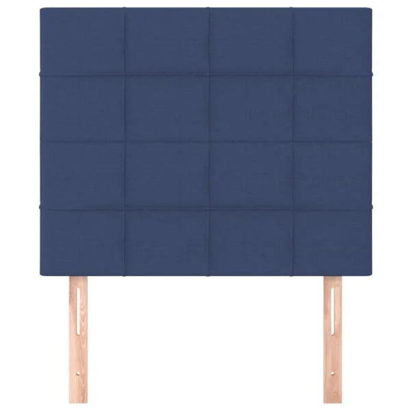 VidaXL Têtes De Lit 2 Pcs Bleu 100x5x78/88 Cm Tissu soldes de Noël 4