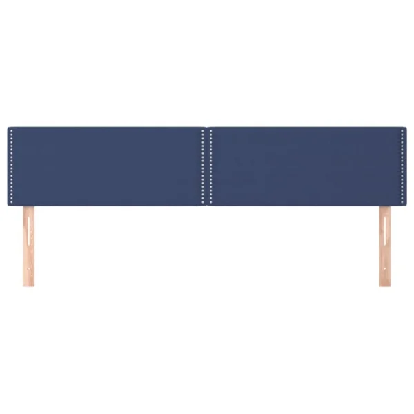 VidaXL Têtes De Lit 2 Pcs Bleu 100x5x78/88 Cm Tissu économies garanties 3