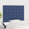 pas cher marque VidaXL Têtes De Lit 2 Pcs Bleu 80x5x78/88 Cm Tissu 5