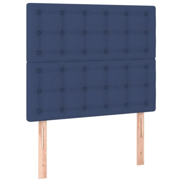 pas cher marque VidaXL Têtes De Lit 2 Pcs Bleu 80x5x78/88 Cm Tissu 3