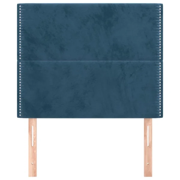 VidaXL Têtes De Lit 2 Pcs Bleu Foncé 100x5x78/88 Cm Velours grossiste en ligne 4