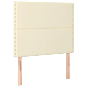 prix pas cher VidaXL Têtes De Lit 2 Pcs Crème 100x5x78/88 Cm Similicuir 9