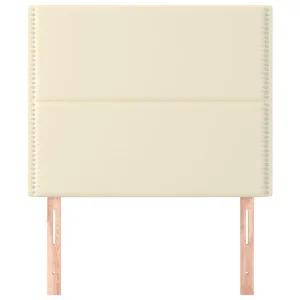 prix pas cher VidaXL Têtes De Lit 2 Pcs Crème 100x5x78/88 Cm Similicuir 11