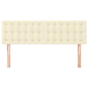 Acheter Maintenant VidaXL Têtes De Lit 2 Pcs Crème 72x5x78/88 Cm Similicuir 11