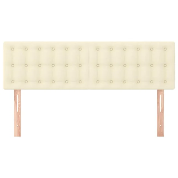 Acheter Maintenant VidaXL Têtes De Lit 2 Pcs Crème 72x5x78/88 Cm Similicuir 4