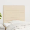 Officielle VidaXL Têtes De Lit 2 Pcs Crème 80x5x78/88 Cm Tissu 17