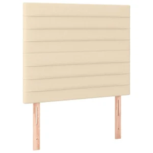 Officielle VidaXL Têtes De Lit 2 Pcs Crème 80x5x78/88 Cm Tissu 9