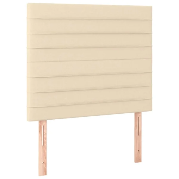 Officielle VidaXL Têtes De Lit 2 Pcs Crème 80x5x78/88 Cm Tissu 3