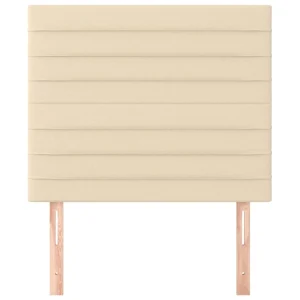 Officielle VidaXL Têtes De Lit 2 Pcs Crème 80x5x78/88 Cm Tissu 11