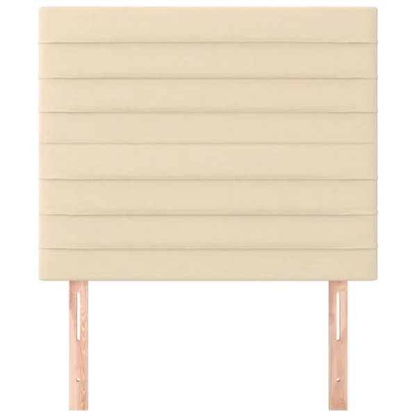 Officielle VidaXL Têtes De Lit 2 Pcs Crème 80x5x78/88 Cm Tissu 4