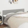 VidaXL Têtes De Lit 2 Pcs Gris Clair 100x5x78/88 Cm Tissu Satisfait ou Remboursé 17