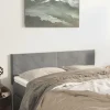 nouveau produit VidaXL Têtes De Lit 2 Pcs Gris Clair 72x5x78/88 Cm Velours 19