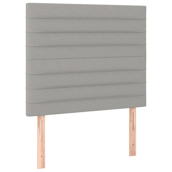 VidaXL Têtes De Lit 2 Pcs Gris Clair 80x5x78/88 Cm Tissu Pas Cher soldes France 3