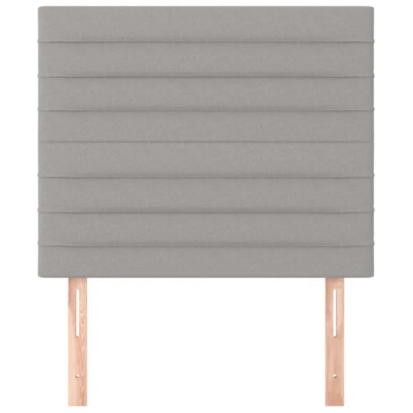 VidaXL Têtes De Lit 2 Pcs Gris Clair 80x5x78/88 Cm Tissu Pas Cher soldes France 4