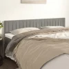 VidaXL Têtes De Lit 2 Pcs Gris Clair 80x5x78/88 Cm Velours boutique paris 17