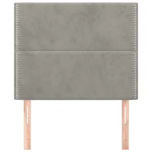VidaXL Têtes De Lit 2 Pcs Gris Clair 90x5x78/88 Cm Velours online boutique 11