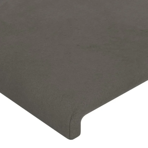 VidaXL Têtes De Lit 2 Pcs Gris Foncé 100x5x78/88 Cm Velours a Prix Discount 5