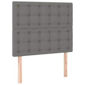 VidaXL Têtes De Lit 2 Pcs Gris Foncé 80x5x78/88 Cm Tissu se précipiter pour acheter 9