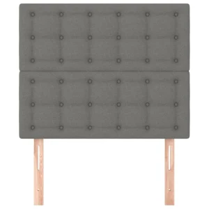 VidaXL Têtes De Lit 2 Pcs Gris Foncé 80x5x78/88 Cm Tissu se précipiter pour acheter 11
