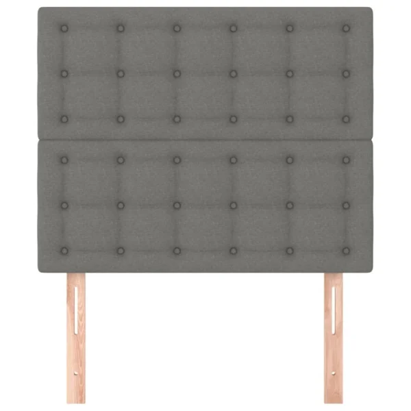VidaXL Têtes De Lit 2 Pcs Gris Foncé 80x5x78/88 Cm Tissu se précipiter pour acheter 4