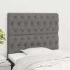 VidaXL Têtes De Lit 2 Pcs Gris Foncé 90x7x78/88 Cm Tissu Acheter Maintenant 17