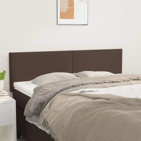 achetez VidaXL Têtes De Lit 2 Pcs Marron 72x5x78/88 Cm Similicuir 1