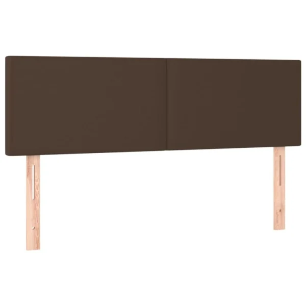 achetez VidaXL Têtes De Lit 2 Pcs Marron 72x5x78/88 Cm Similicuir 3