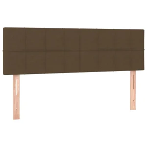 beauté VidaXL Têtes De Lit 2 Pcs Marron Foncé 72x5x78/88 Cm Tissu 9