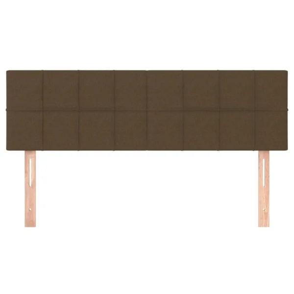 beauté VidaXL Têtes De Lit 2 Pcs Marron Foncé 72x5x78/88 Cm Tissu 4