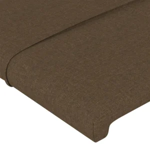 beauté VidaXL Têtes De Lit 2 Pcs Marron Foncé 72x5x78/88 Cm Tissu 13