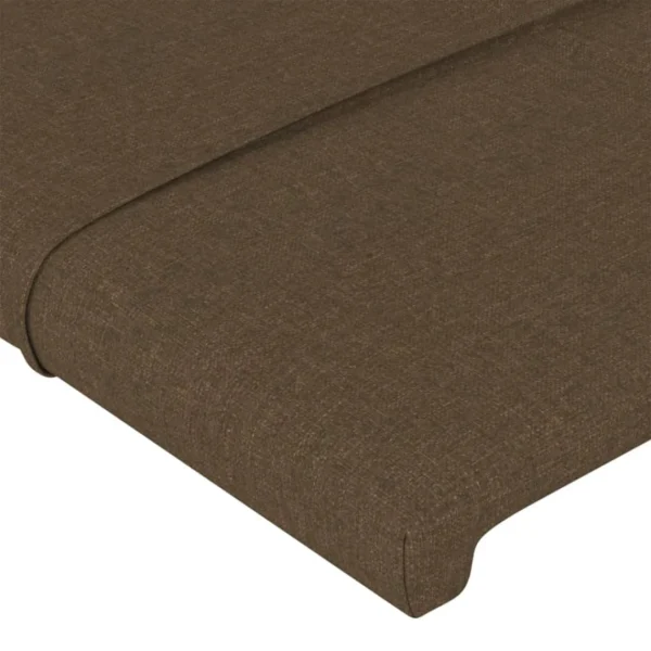beauté VidaXL Têtes De Lit 2 Pcs Marron Foncé 72x5x78/88 Cm Tissu 5