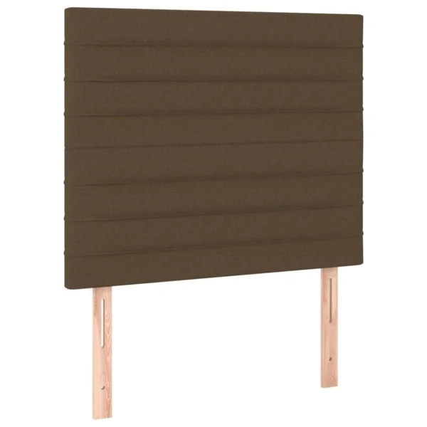Retour Gratuit VidaXL Têtes De Lit 2 Pcs Marron Foncé 80x5x78/88 Cm Tissu 3