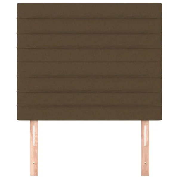 Retour Gratuit VidaXL Têtes De Lit 2 Pcs Marron Foncé 80x5x78/88 Cm Tissu 4