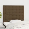 VidaXL Têtes De Lit 2 Pcs Marron Foncé 90x5x78/88 Cm Tissu grande promotion 16