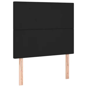 à prix réduits VidaXL Têtes De Lit 2 Pcs Noir 100x5x78/88 Cm Similicuir 9