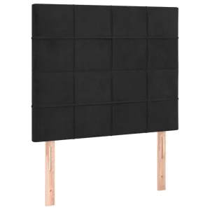 dernières VidaXL Têtes De Lit 2 Pcs Noir 100x5x78/88 Cm Velours 9