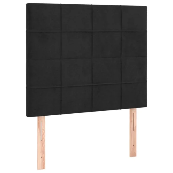 dernières VidaXL Têtes De Lit 2 Pcs Noir 100x5x78/88 Cm Velours 3