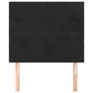 dernières VidaXL Têtes De Lit 2 Pcs Noir 100x5x78/88 Cm Velours 11