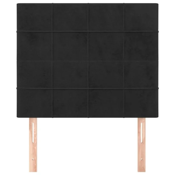 dernières VidaXL Têtes De Lit 2 Pcs Noir 100x5x78/88 Cm Velours 4