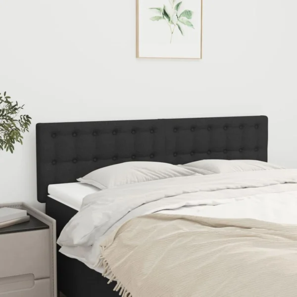 VidaXL Têtes De Lit 2 Pcs Noir 72x5x78/88 Cm Tissu achetez pas cher 1